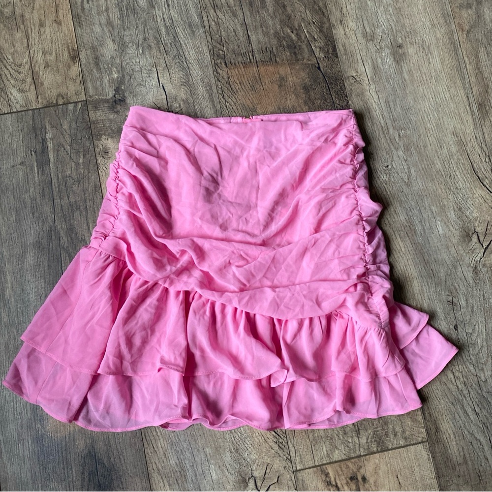Baby Pink Ruffled Skirt NWT Size S Fairy Festive Girly Y2K Mean Girls